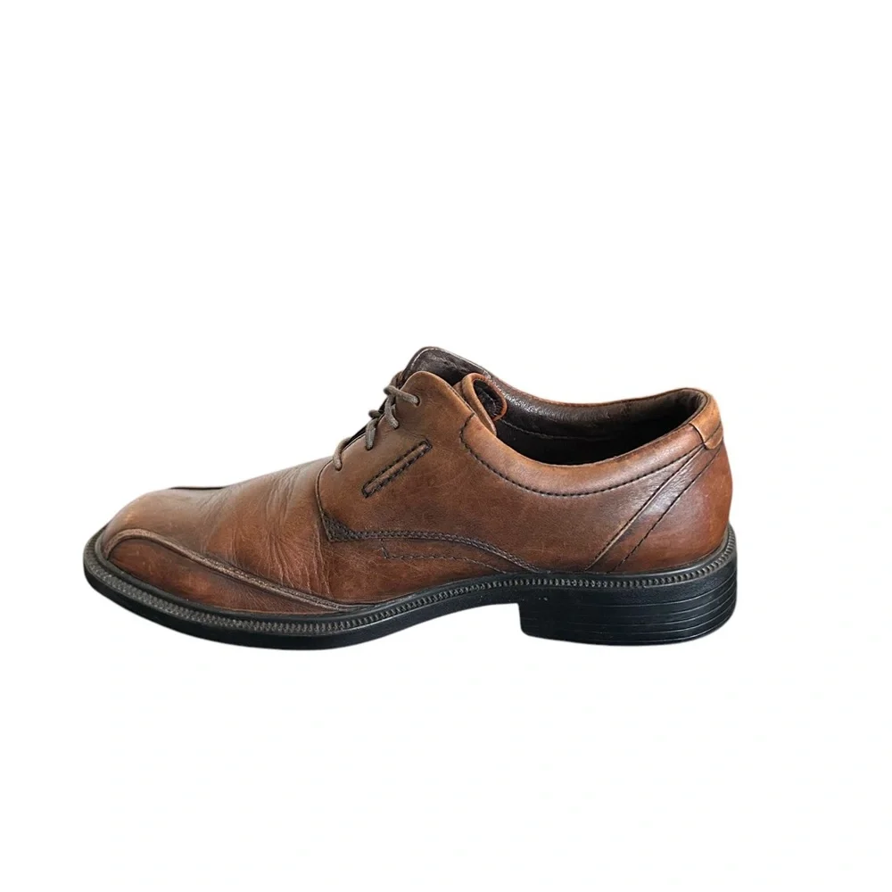 Clarks Active Air 73176 Mens Brown Leather Lace Oxfords Shoes Size 10 M